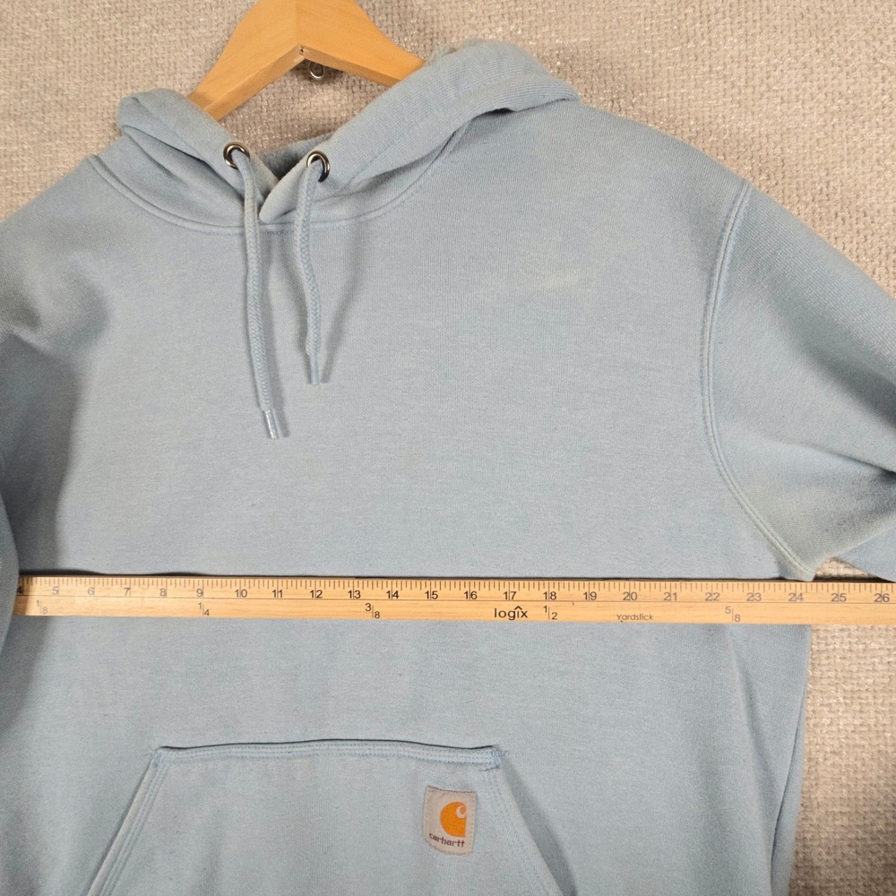 Carhartt Mens Loose Fit Hoodie Light Blue Sleeve Logo K288 H74 Large - Picture 15 of 16